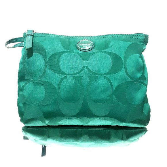Coach Getaway Green 2 Pc Nylon Packable Weekender - Picture 12 of 12